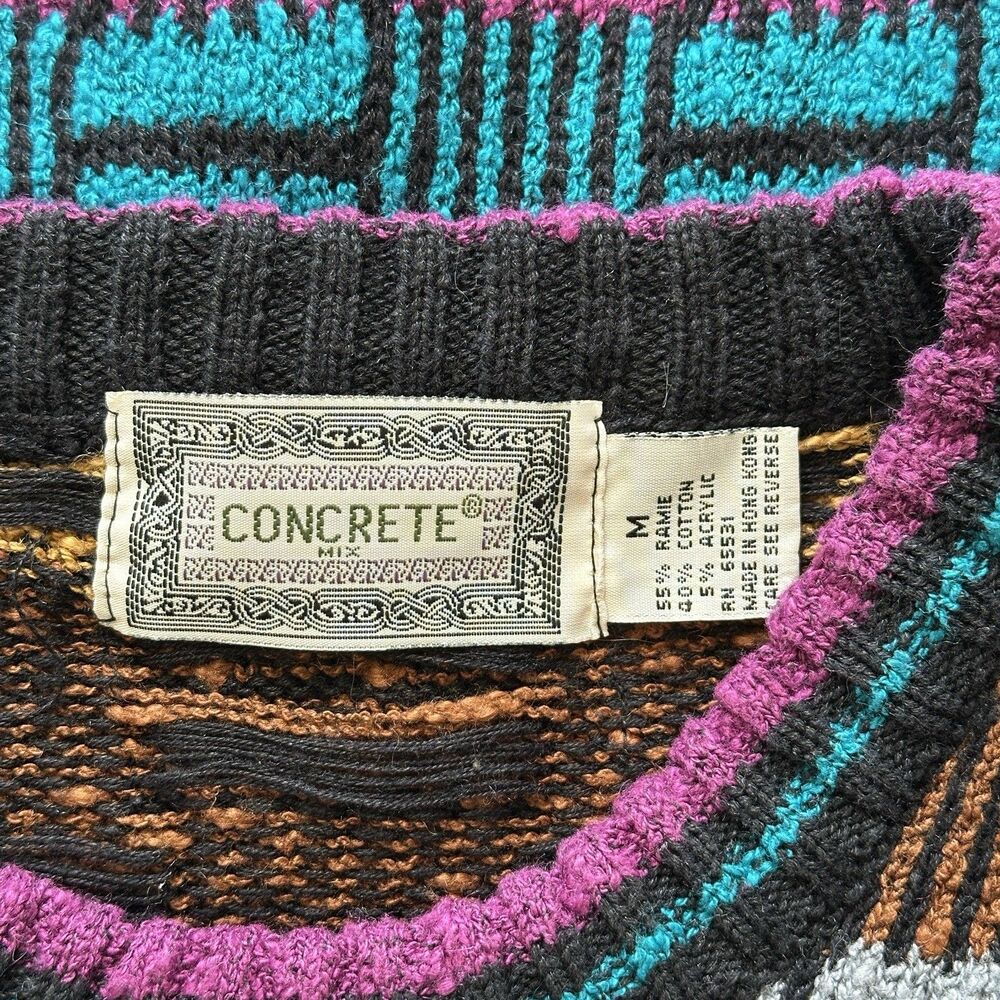 Colorful Geometric Pattern Men's Sweater - Picture 8 of 8
